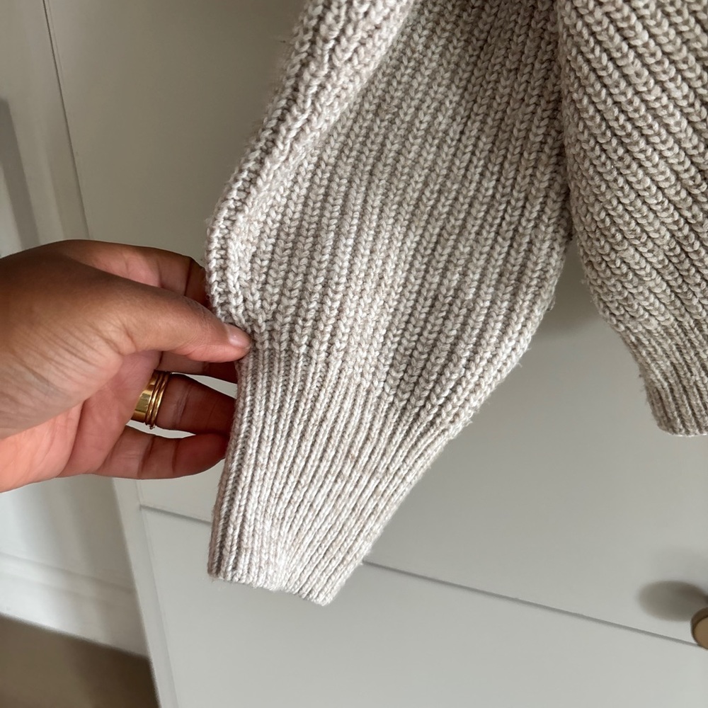 H&M Light Gray Turtleneck Sweater - L - Picture 3 of 4